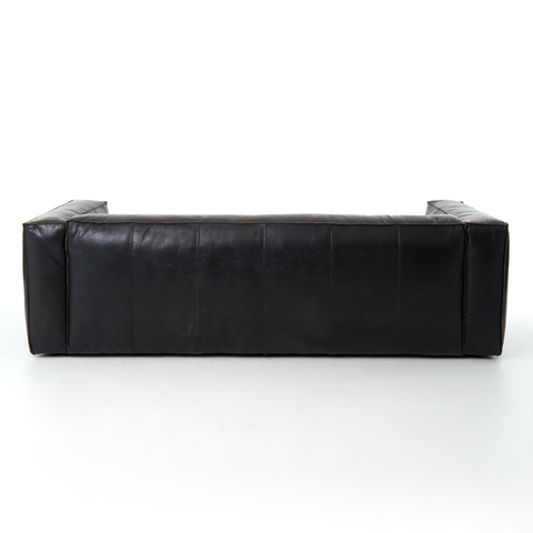 Nolita Reverse Stitch Sofa 99" - Rider Black