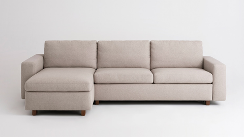 Reva 2-Piece Sectional Sleeper Sofa with Storage Chaise - Fabric