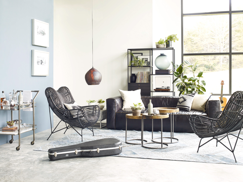 Nolita Reverse Stitch Sofa 99" - Rider Black