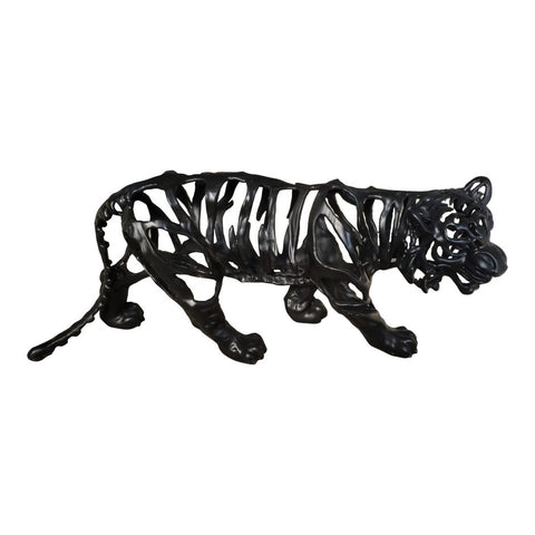 Tiger Stripes Statue - Black