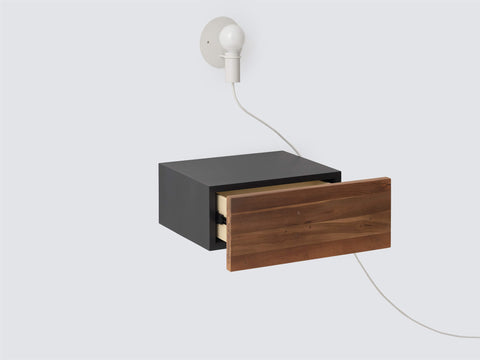 Reclaimed Teak Floating Nightstand