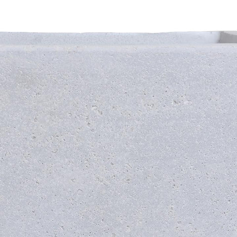 Fiberglass Cube Planter with Concrete Finish - 24"W