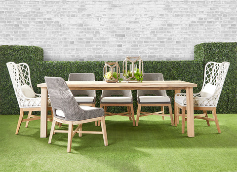 Diego Outdoor Dining Table - Gray Teak