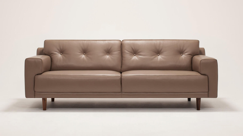 Remi 87" Sofa -Buttons-Leather