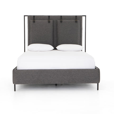 Leigh Upholstered Bed-San Remo Ash