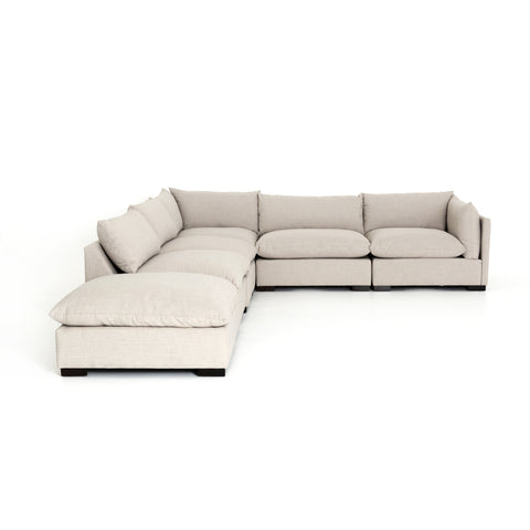 Westwood 5Pc Sectional w/ Ottoman-Bennett Moon