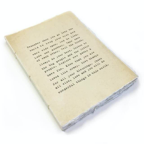 Large Deckle Edge Notebook