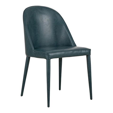 Burton Dining Chair Dark Teal Vegan Leather