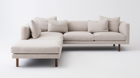 Replay 2-Piece Sectional Sofa With Backless Chaise - Fabric