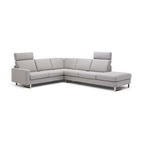 Oskar 2-Piece Sectional Sofa With Headrests Option- Fabric