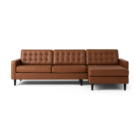 Reverie Apartment 2-Piece Sectional Sofa with Chaise - Leather