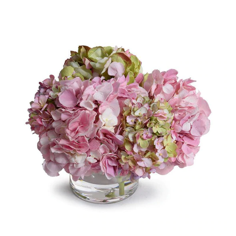 Hydrangea Arrangement - Pink Green