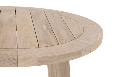 Carmel Outdoor 36" Round Counter Table - Gray Teak