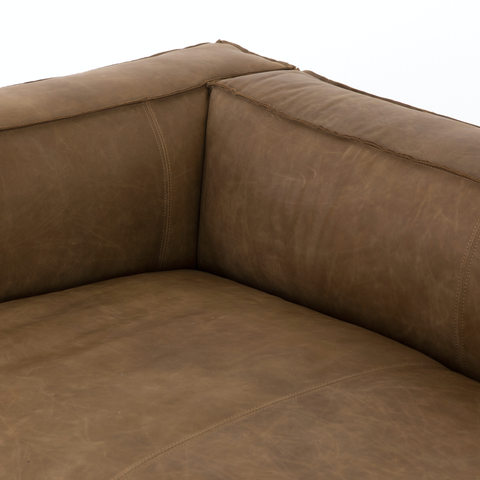 Nolita Reverse Stitch Sofa 99" Natural Washed Sand