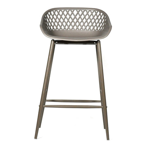 Piazza Outdoor Counter Stool -Grey