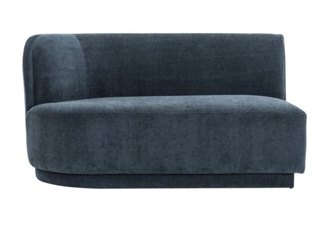 Yoon 2 Seat Chaise Left Dusty Blue