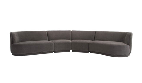 Yoon Eclipse Modular Sectional Chaise Right-Anthracite