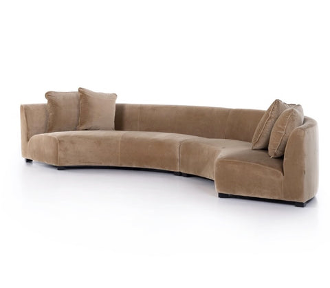 Liam 2-Pc Sectional-Surrey Camel