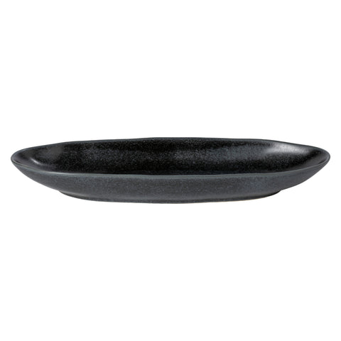 Livia  Oval platter - 33 cm | 13'' - Matte black