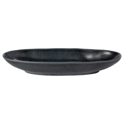 Livia  Oval platter - 41 cm | 16'' - Matte black