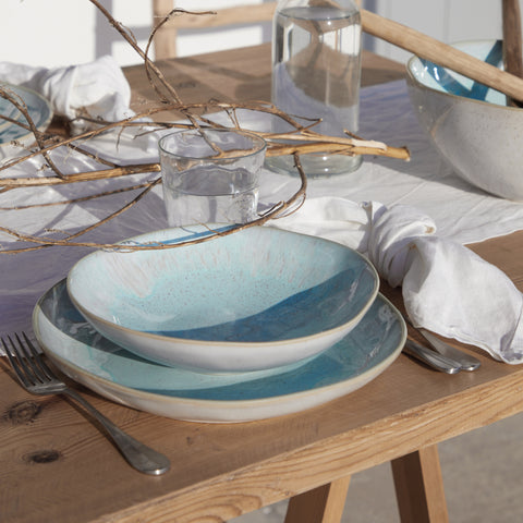 Eivissa Dinner plate - 28 cm | 11'' - Sea blue