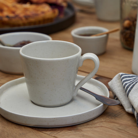 Lagoa  Coffee cup and saucer - 0.09 L | 3 oz. - Pedra