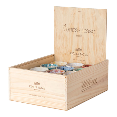 Grespresso  Wooden box 24 lungo cups - Multicolor