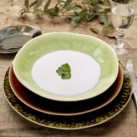 Riviera  Soup/pasta plate - 25 cm | 10'' - Vert frais