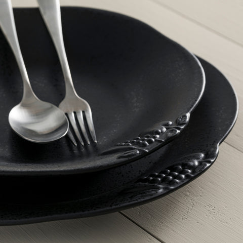 Madeira Harvest Soup/pasta plate - 24 cm | 10'' - Matte black