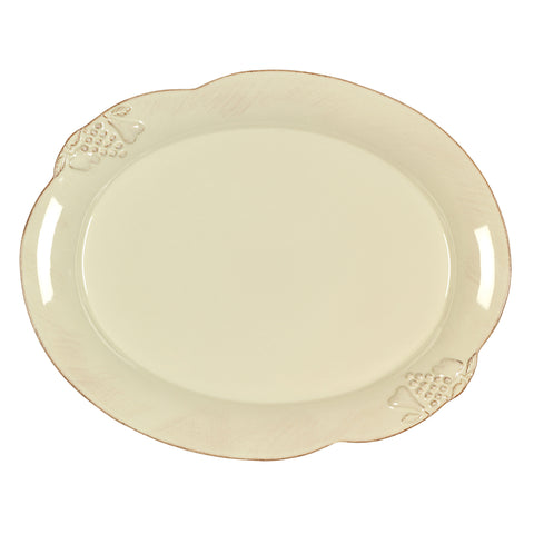 Madeira Harvest Oval platter - 40 cm | 16'' - Vanilla Crème