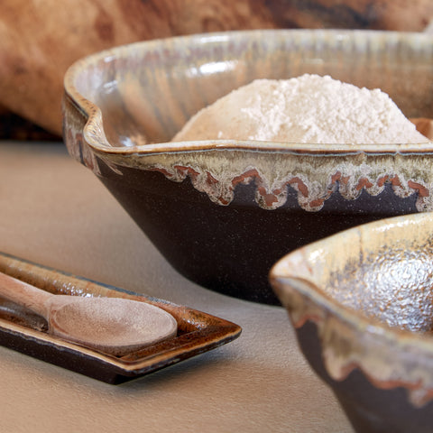 Poterie Mixing bowl - 34 cm | 14'' - Mocha-latte