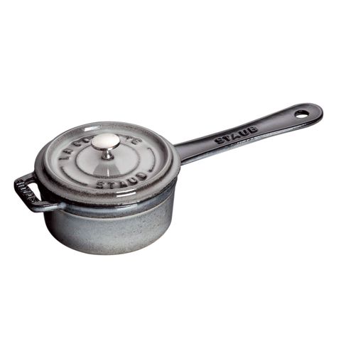 Cast Iron - 0.25-qt Mini Saucepan - Graphite Grey