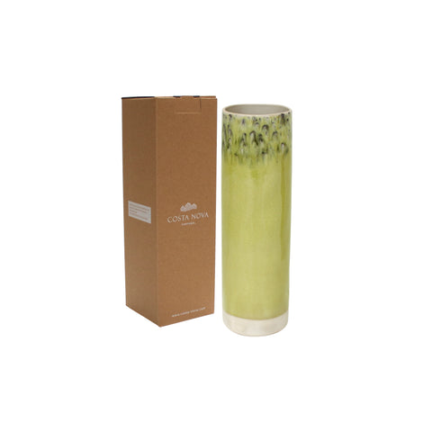Madeira  Cylinder vase - 30 cm | 12'' - Lemon