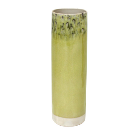 Madeira  Cylinder vase - 30 cm | 12'' - Lemon