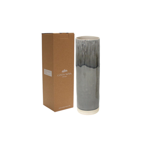 Madeira  Cylinder vase - 30 cm | 12'' - Grey
