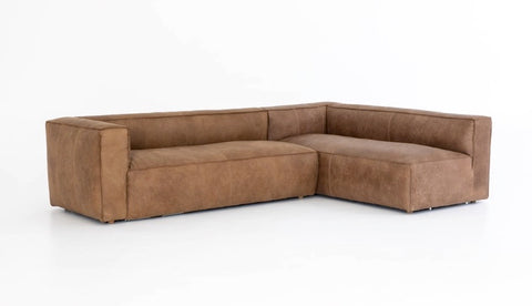 Nolita 2-Pc LAF Sectional-Natural Washed