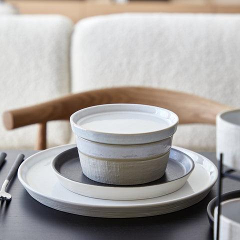 Nótos  Round Dinner plate - 28 cm | 11'' - Dune path