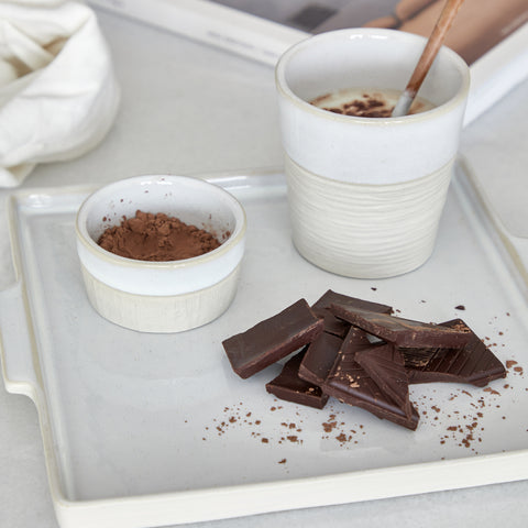 Nótos  Square plate/tray - 22 cm | 9'' - Dune path