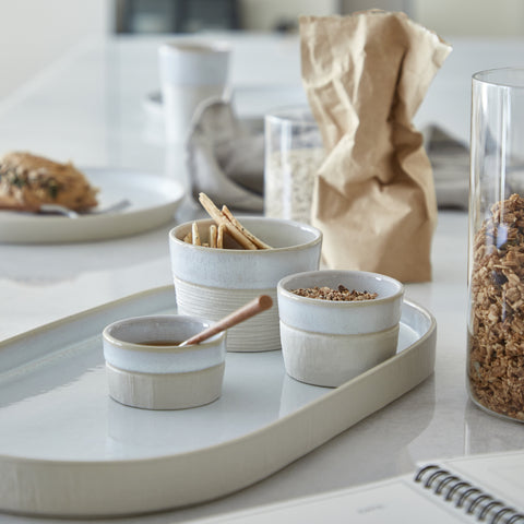 Nótos  Oval platter - 37 cm | 15'' - Dune path