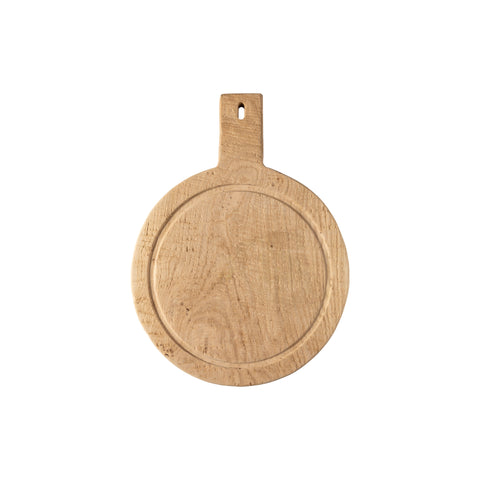 Plano  Oak wood round cutting/serving board w/handle - 40 cm | 16'' - Oak wood