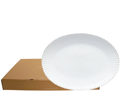 Pearl  Oval platter - 50 cm | 20'' - White