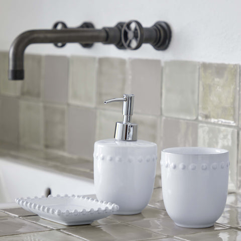 Pearl Bath  Soap/Lotion pump - 11 cm | 4'' - White