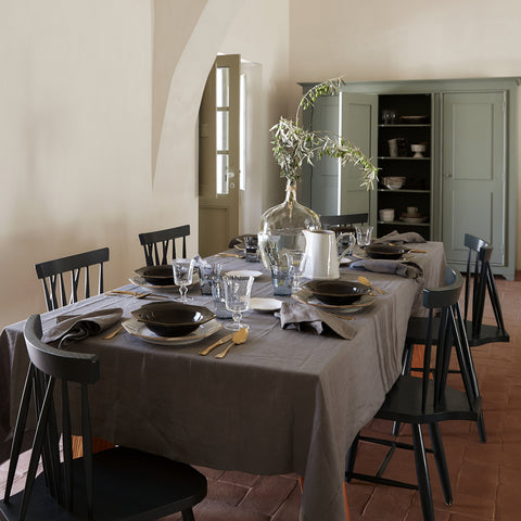 Luzia  Round dinner plate - 28 cm | 11'' - Slate grey