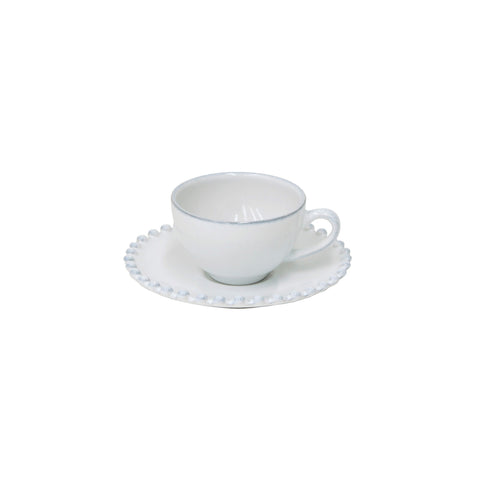 Pearl  Coffee cup and saucer - 0.09 L | 3 oz. - White