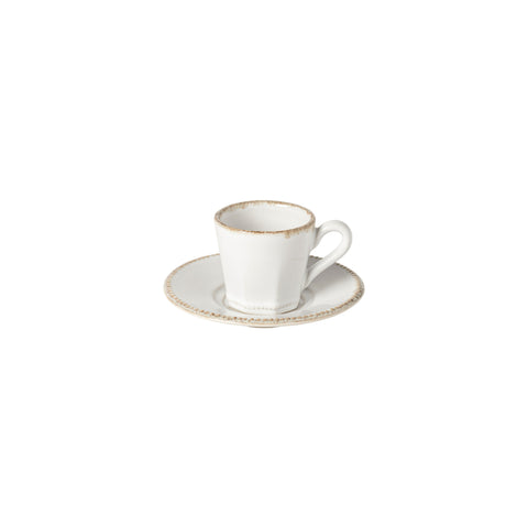 Luzia  Coffee cup and saucer - 0.14 L | 5 oz. - Cloud white