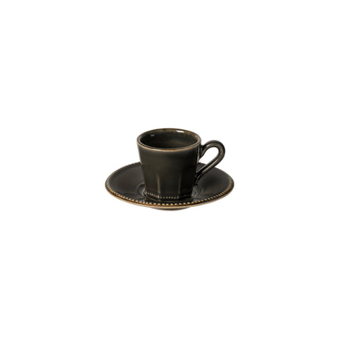 Luzia  Coffee cup and saucer - 0.14 L | 5 oz. - Slate grey