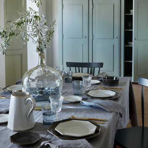 Luzia  Oct. bread plate - 17 cm | 7'' - Slate grey