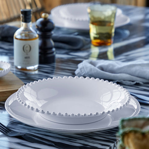 Pearl  Soup/pasta plate - 24 cm | 10'' - White