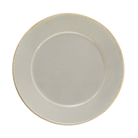 Luzia  Round charger plate/platter - 33 cm | 13'' - Ash grey