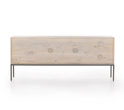 Trey Media Console - Dove Poplar